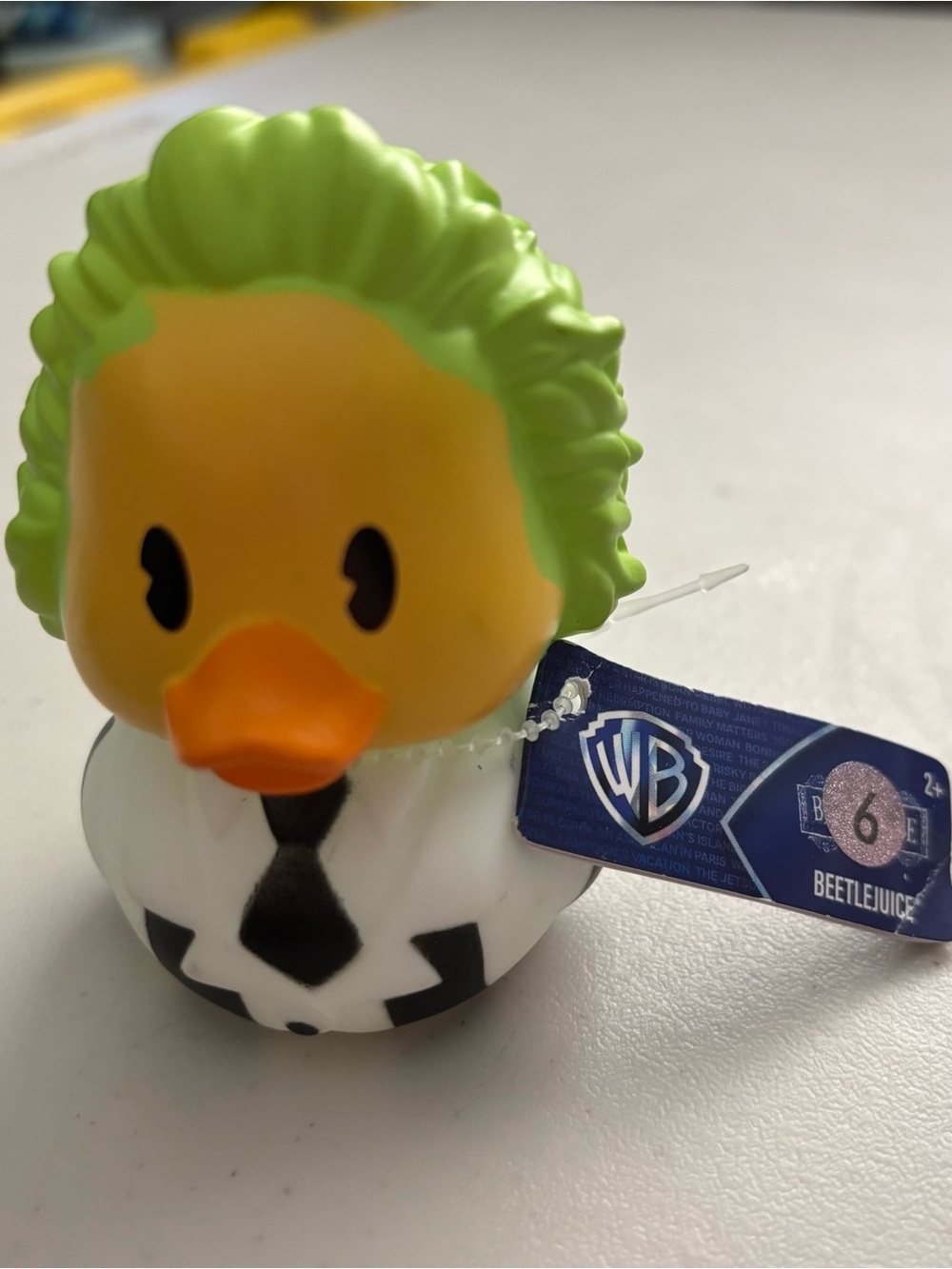 Beetlejuice Themed Rubber Duck - new. Warner brothers